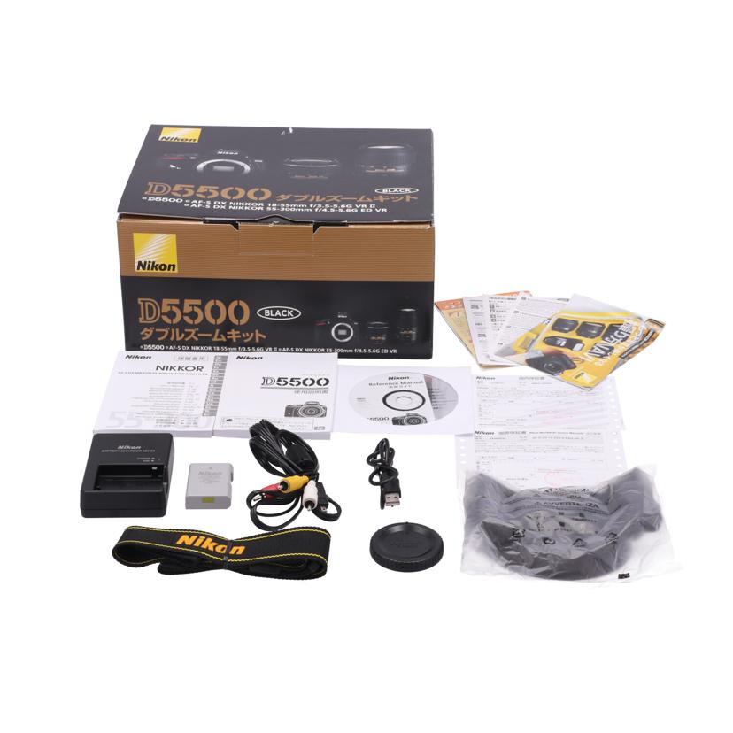 Nikon ニコン　/デジタル一眼　ダブルズームキット/D5500 ﾀﾞﾌﾞﾙｽﾞｰﾑｷｯﾄ//2106177/Bランク/62