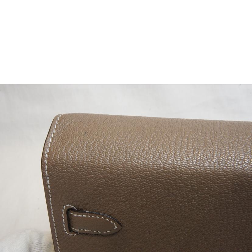 HERMES エルメス/ケリーウォレットトゥーゴー／シェブルミゾル／エトゥープ//Z/ABランク/92
