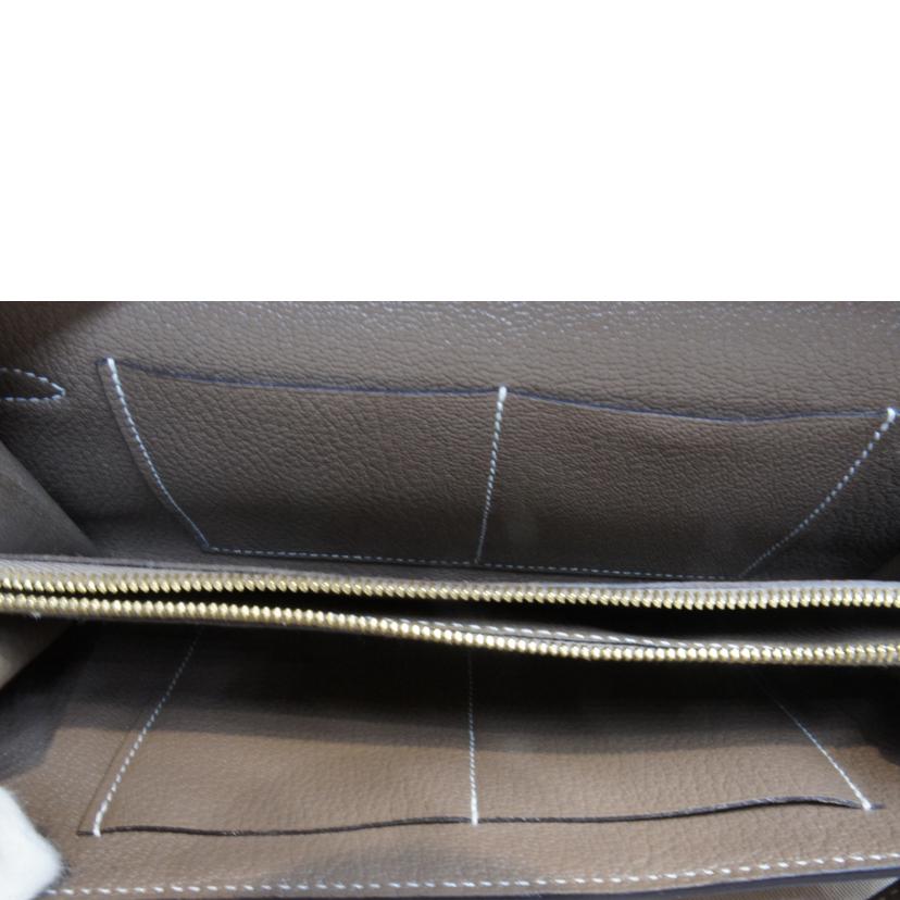 HERMES エルメス/ケリーウォレットトゥーゴー／シェブルミゾル／エトゥープ//Z/ABランク/92