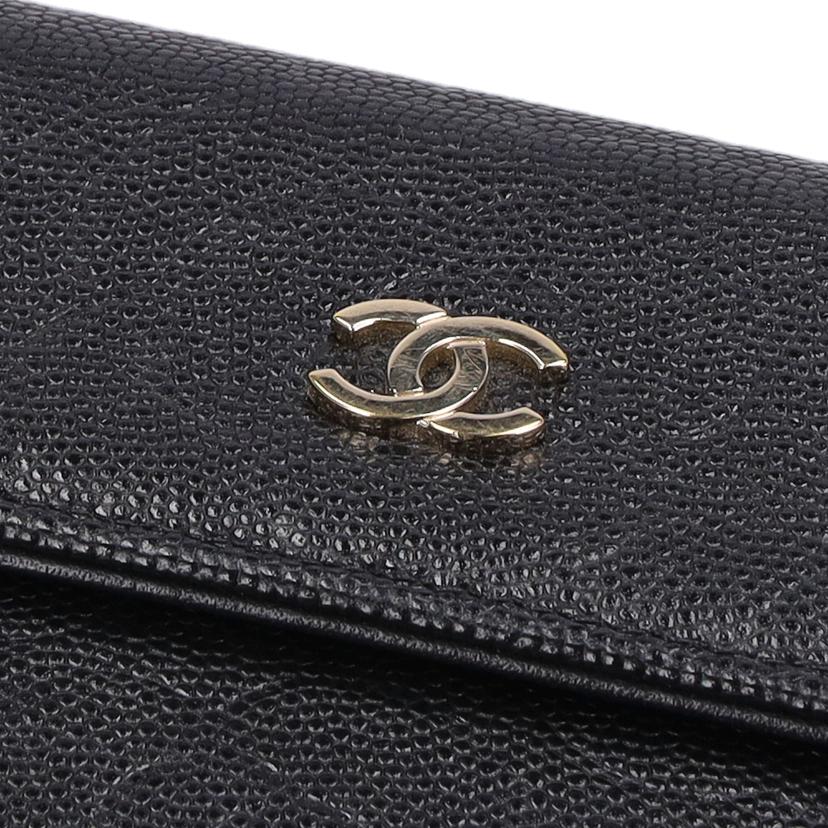 CHANEL シャネル/カメリア　二つ折長財布//319*****/Aランク/06