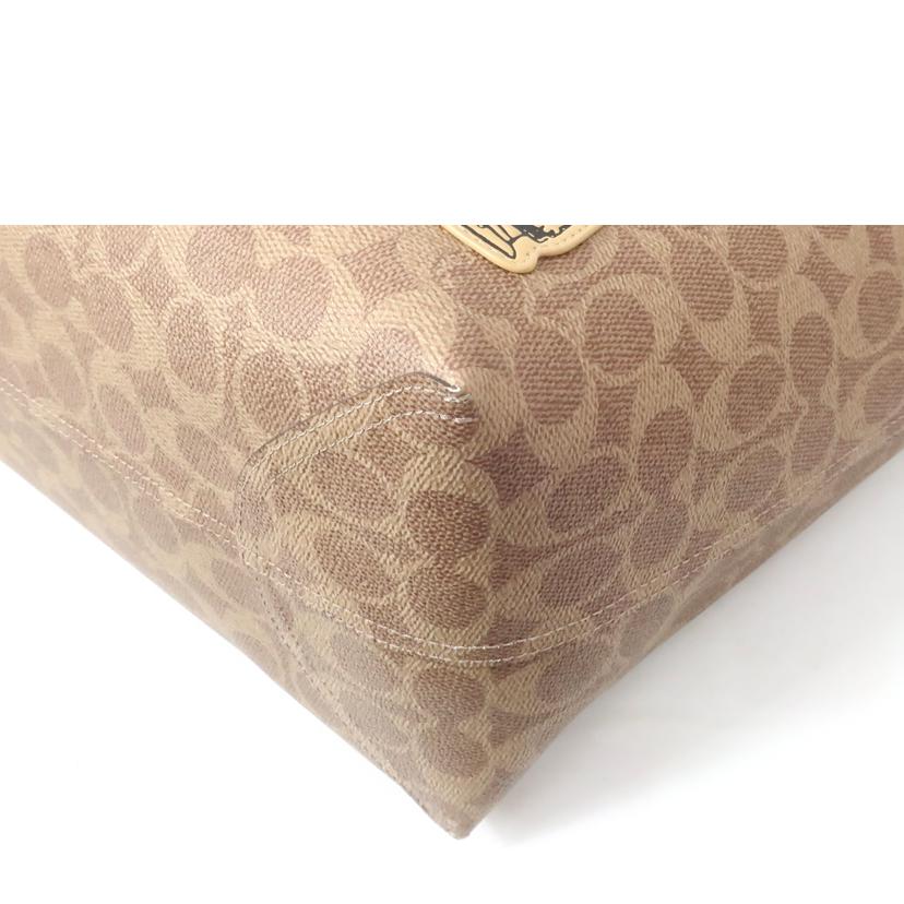 COACH　X　PEANUTS コーチ×ピーナッツ/シティ　トート・シグネチャー　キャンバス・パッチ　スヌーピー/CBJ91//Aランク/65