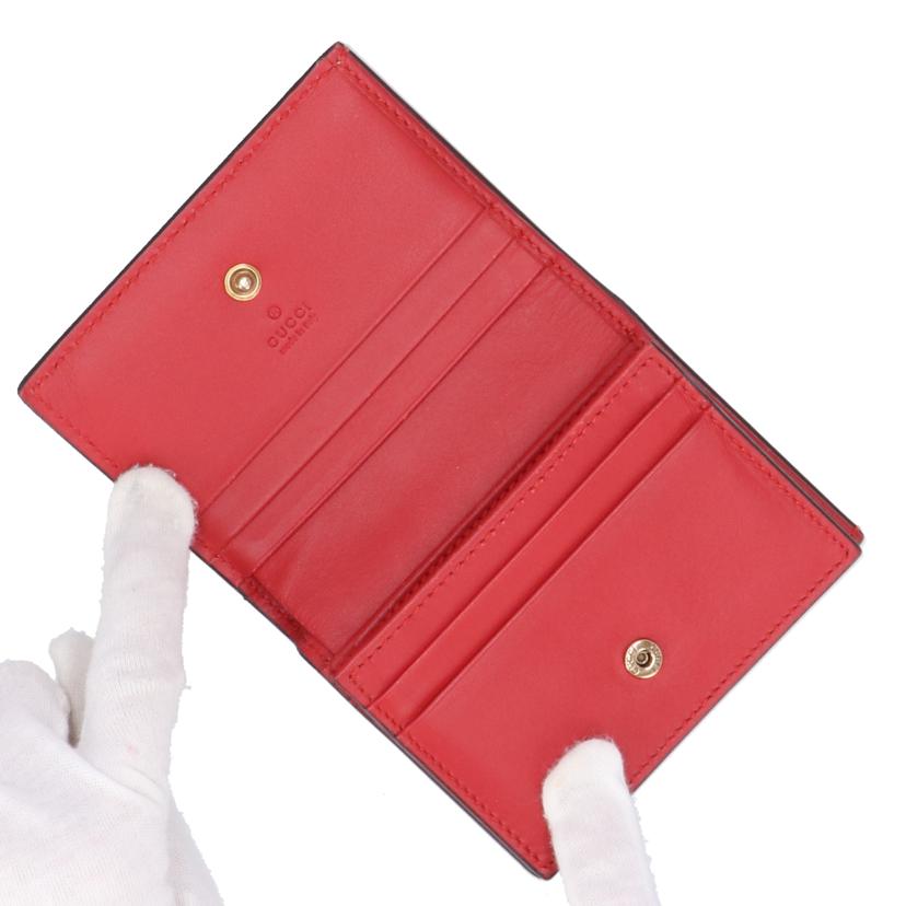 GUCCI グッチ/GGスプリーム／チェリー二つ折り財布/476050//114*/Aランク/18