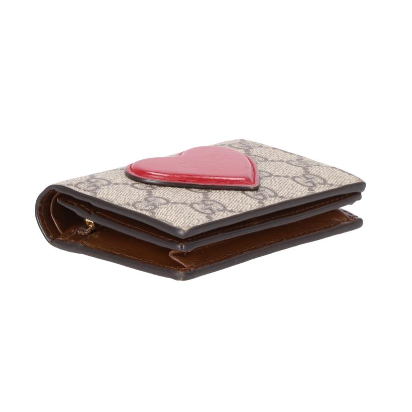 GUCCI グッチ/GGスプリーム／ハートモチーフ二つ折り財布/648848//041*/ABランク/18