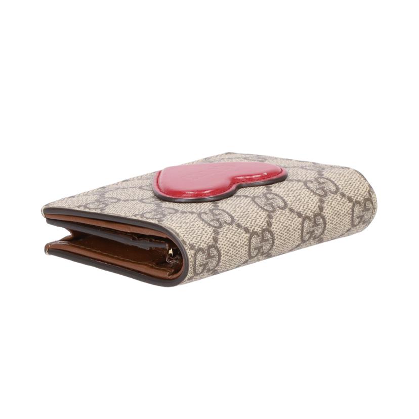 GUCCI グッチ/GGスプリーム／ハートモチーフ二つ折り財布/648848//041*/ABランク/18