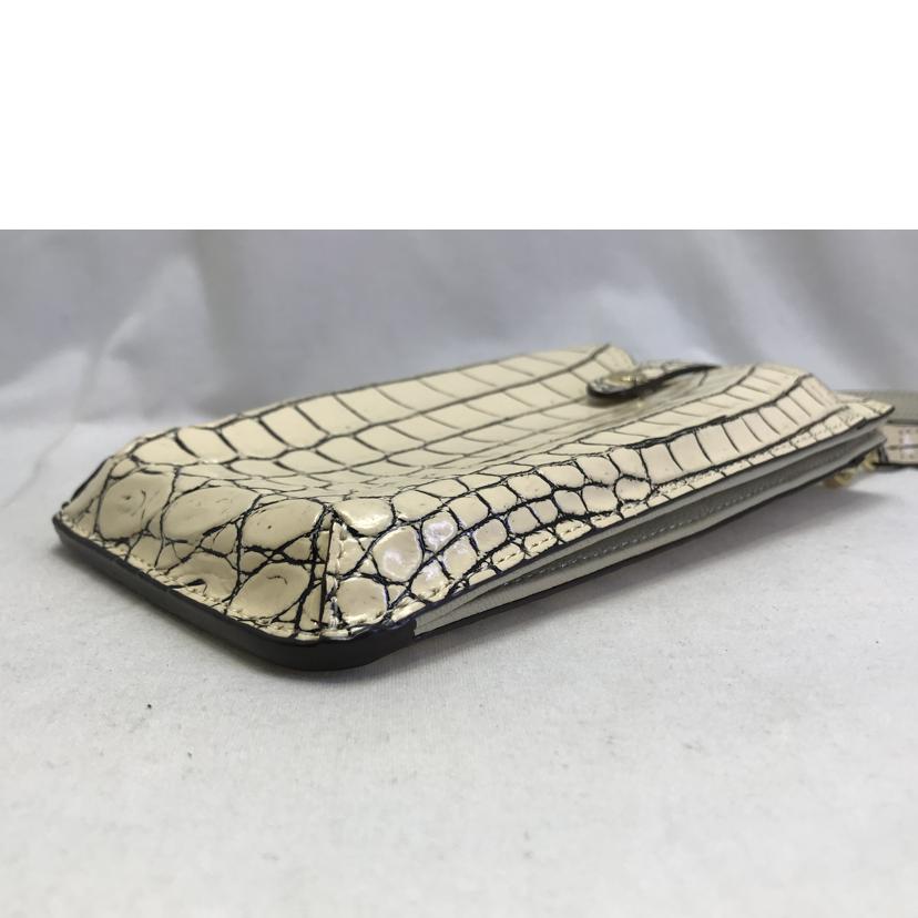 Pelley　Lusso ペレリールッソ/クロコダイル　スマートウォレットポーチ//ABランク/51