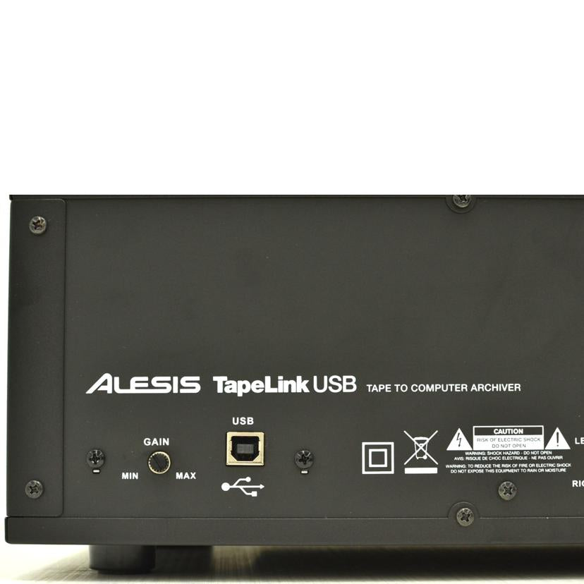 ALESIS アレシス/USB搭載　ダブルカセットデッキ/TAPE LINK USB//Sランク/75