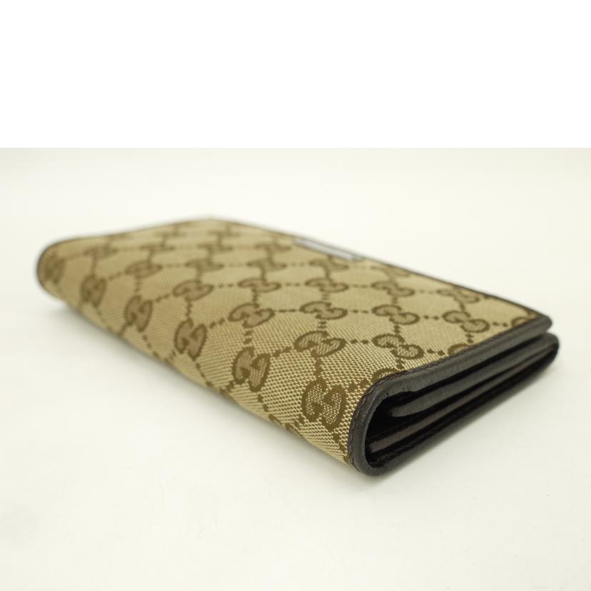GUCCI グッチ/GGキャンバス二つ折り長財布／ブラウン/244946//095*/Aランク/69