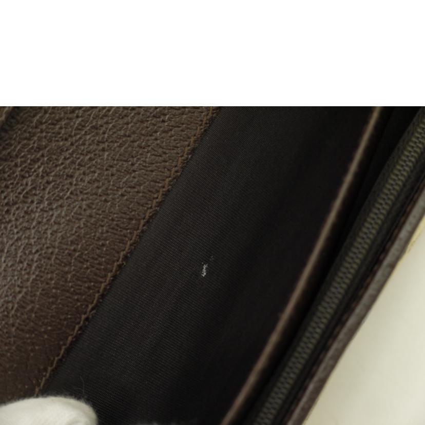 GUCCI グッチ/GGキャンバス二つ折り長財布／ブラウン/244946//095*/Aランク/69