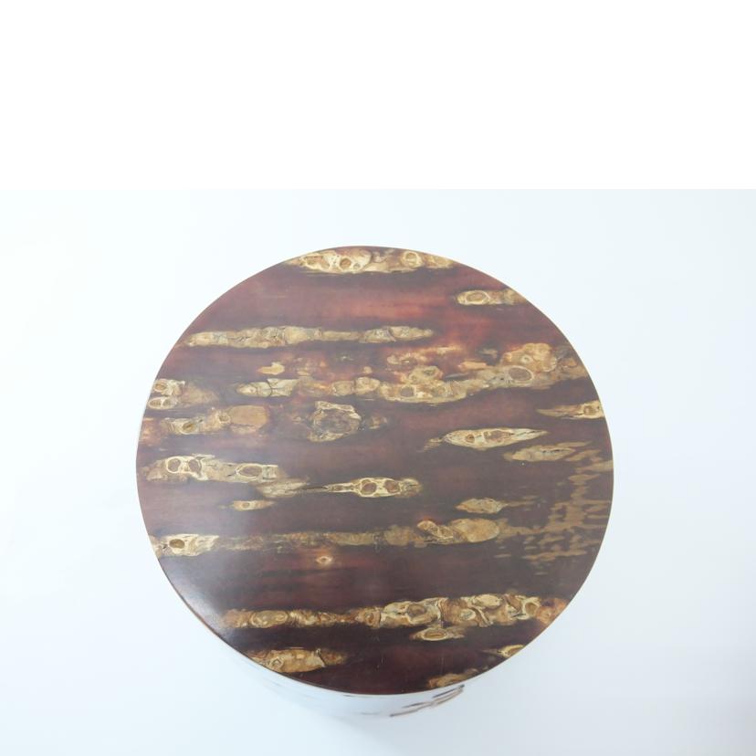 藤木伝四郎商店/総皮茶筒（平）散花/30280//Aランク/88