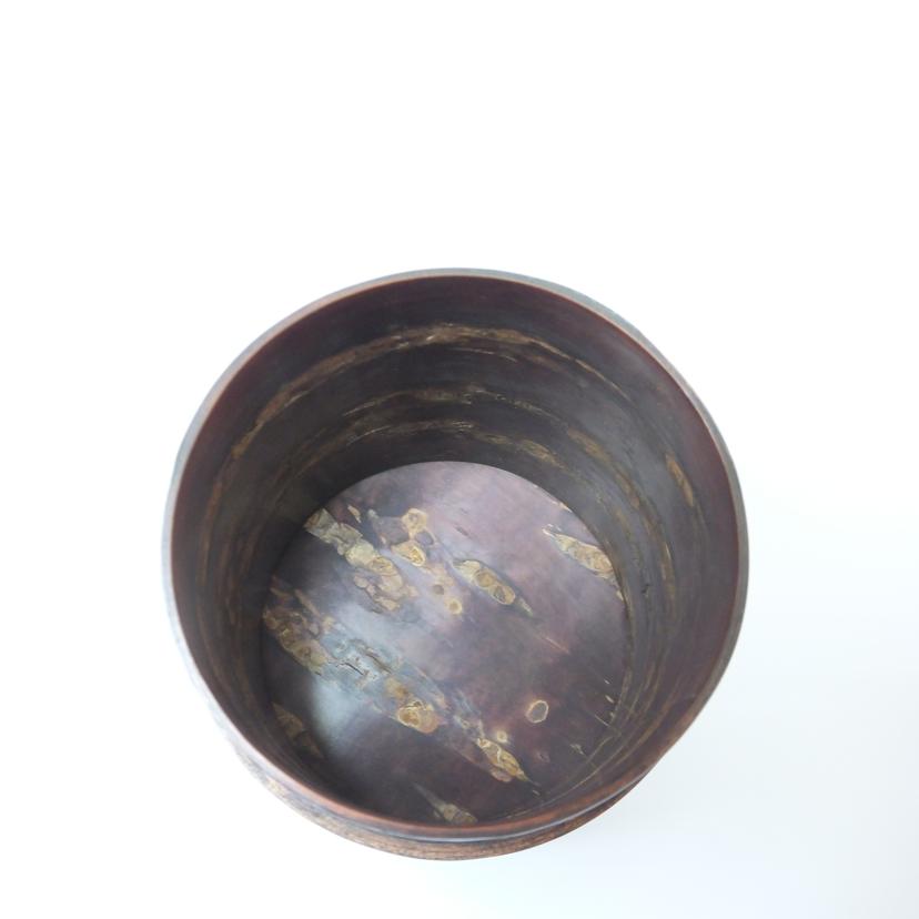 藤木伝四郎商店/総皮茶筒（平）散花/30280//Aランク/88
