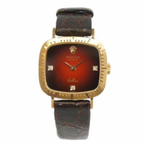 ROLEX ロレックス/チェリーニ・レッド　グラデーション／3Pダイヤ／手巻/4082/8//W06**********/Bランク/05