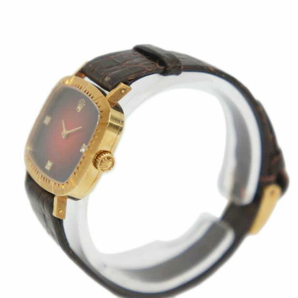 ROLEX ロレックス/チェリーニ・レッド　グラデーション／3Pダイヤ／手巻/4082/8//W06**********/Bランク/05