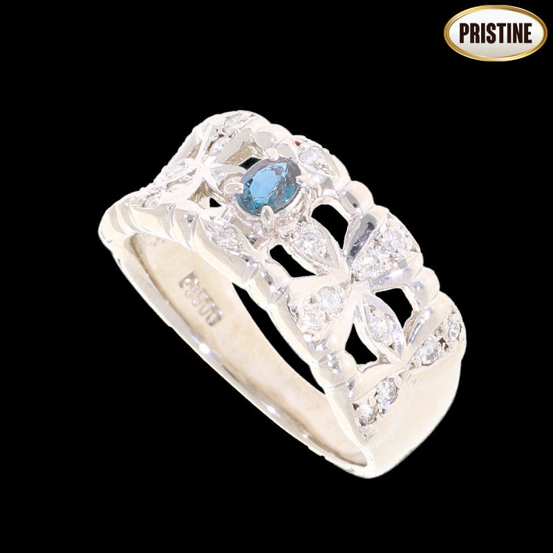 Pt900アレキダイヤリング0．17／D0．27ct　8．5g//Aランク/75