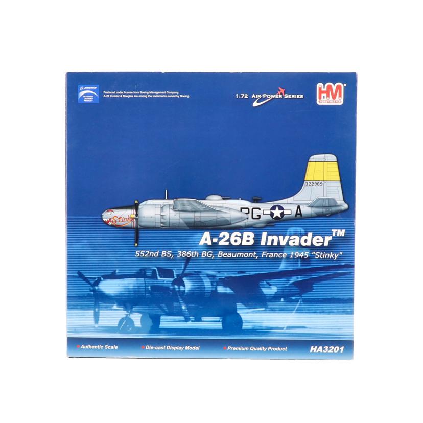 HOBBYMASTER ホビーマスター/1／72　A－26B　インベーダー　スティンキー　ダイキャスト完成品/HA3201//Aランク/78