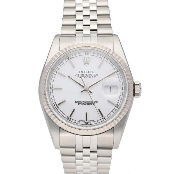 ROLEX ロレックス/DATE JUST/SS×WG/バーインデックス/M16234/F07****/ABランク/91【中古】 55603-1_600x600_crop_center.