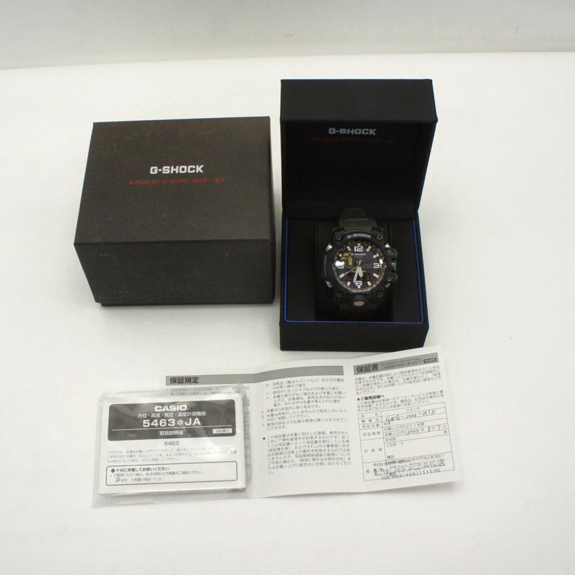 CASIO カシオ/G－SHOCK／マッドマスター／電波ソーラー/GWG-1000-1A3JF//221*****/SAランク/85