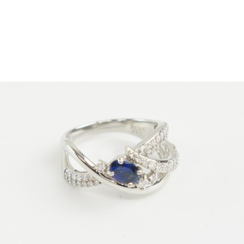 Pt950サファイアダイヤR0．58／D0．34＃12//ABランク/64