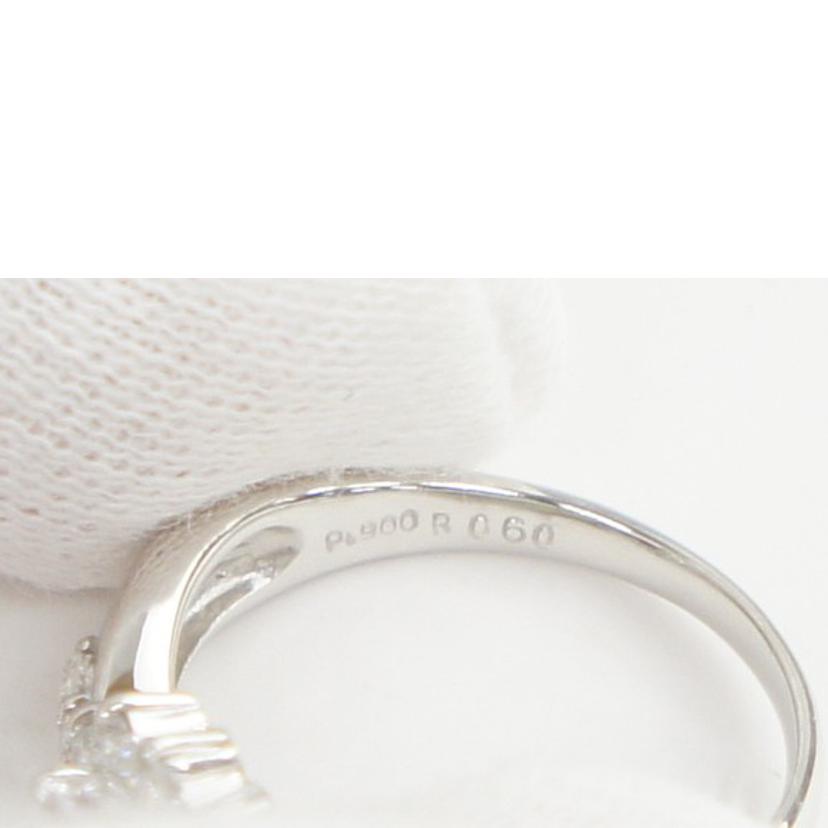 Pt900ルビーダイヤリング0．60＃12．5//ABランク/64