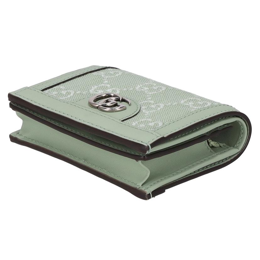 GUCCI グッチ/オフディア／GGデニムキャンバスコンパクトウォレット/523155//041*/SAランク/91