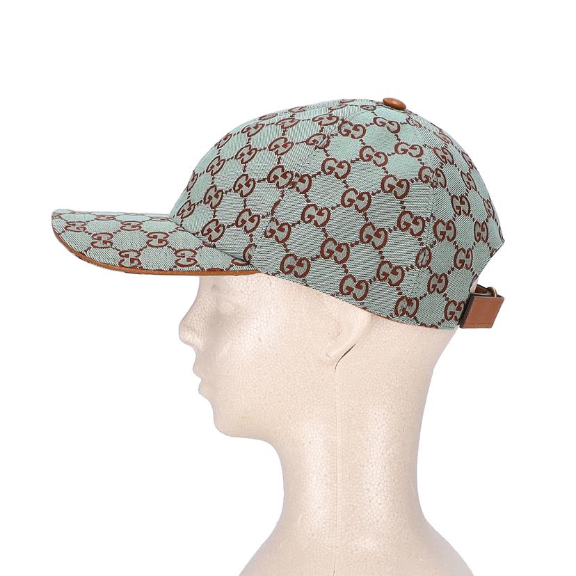GUCCI グッチ/GGキャンバスベースボールキャップ／ペールブルー/748475･601491//L(59)/Aランク/91