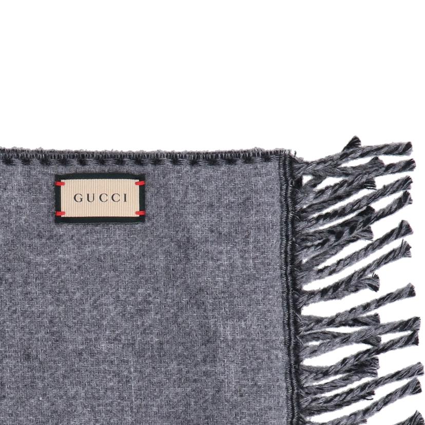 GUCCI グッチ/インターロッキングG／ウール×カシミアマフラー/715497GAAA//33×200cm/Aランク/91