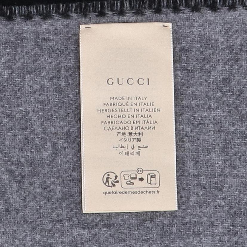GUCCI グッチ/インターロッキングG／ウール×カシミアマフラー/715497GAAA//33×200cm/Aランク/91