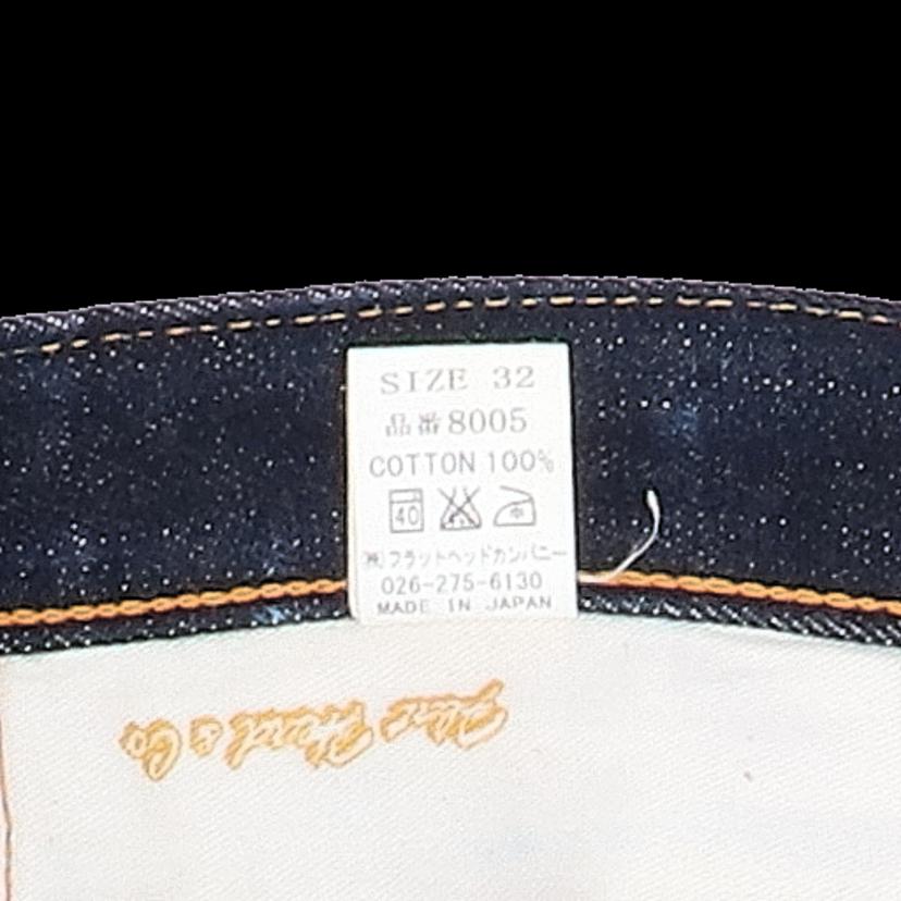 THE　FLAT　HEAD フラットヘッド/フラットヘッド　Lot8005　18ozストレート　濃紺　W32L36/LOT8005//ABランク/19