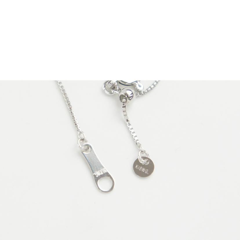 K18WGダイヤネックレス0．50ct　2．0g//ABランク/64