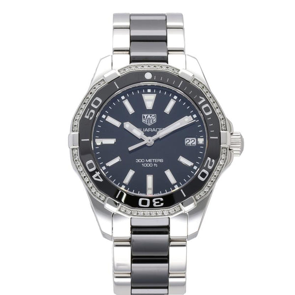 TAGHeuer タグホイヤー/アクアレーサークオーツ ステンセラミック35mmダイヤベゼル/WAY131G/WBJ***/Aランク/70【中古】 56027-1_600x600_crop_center.