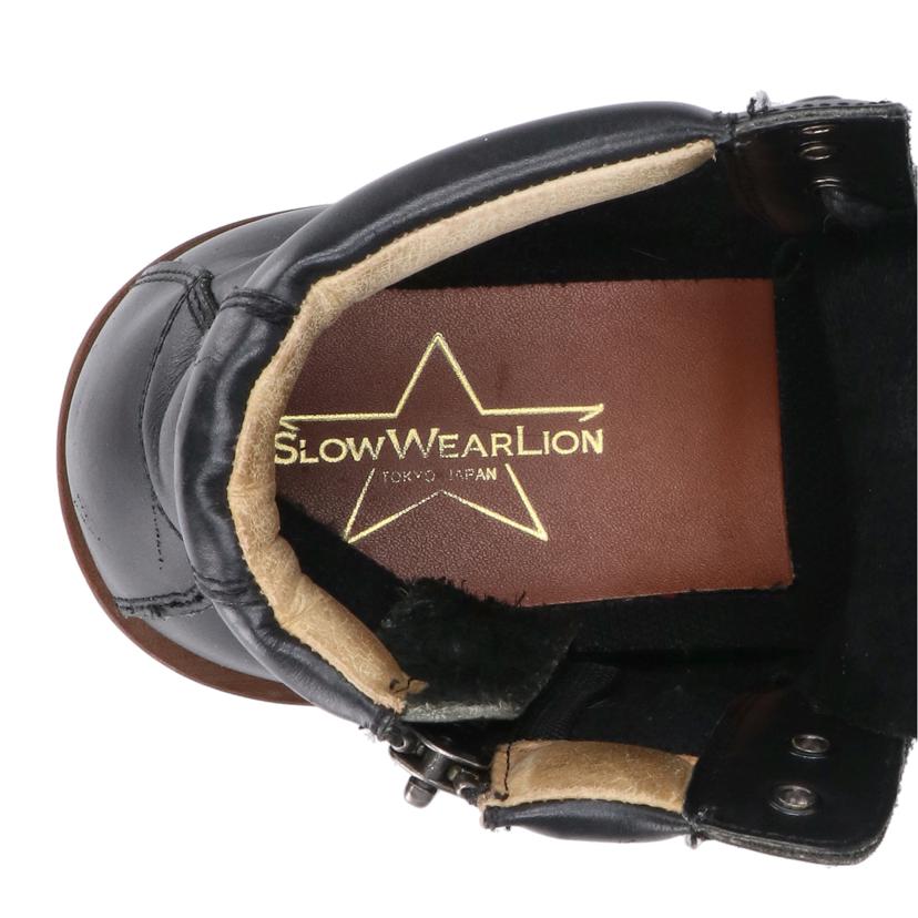 SLOW　WEAR　LION スローウエアライオン/サイドジップ／ワークブーツ／ブラック/OB-8593CAR//ABランク/18