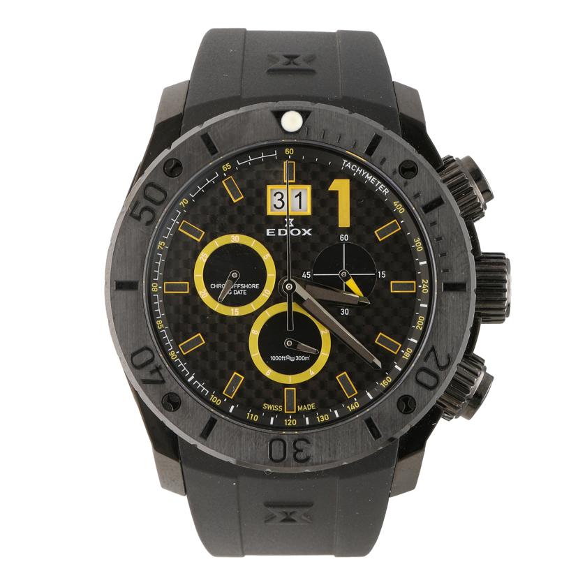 EDOX エドックス/クロノオフショア1　クロノグラフ　ビッグデイト／黒//651***/ABランク/93