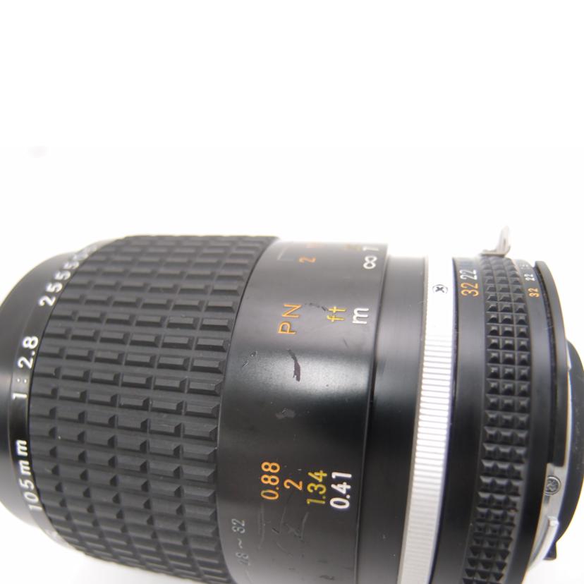 Ｎｉｋｏｎ ニコン/ＭＦ用交換レンズ/Ai-S Micro-Nikkor 105mm F2.8//255506/ABランク/69