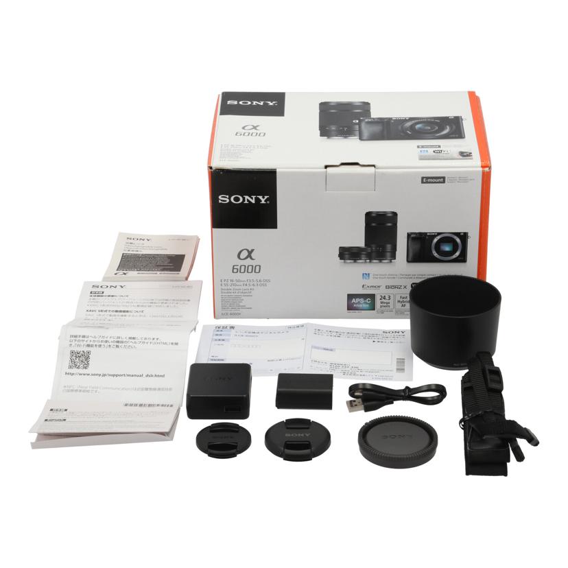 SONY α6000 ミラーレス一眼カメラ ダブルズームキット α6000 SONY