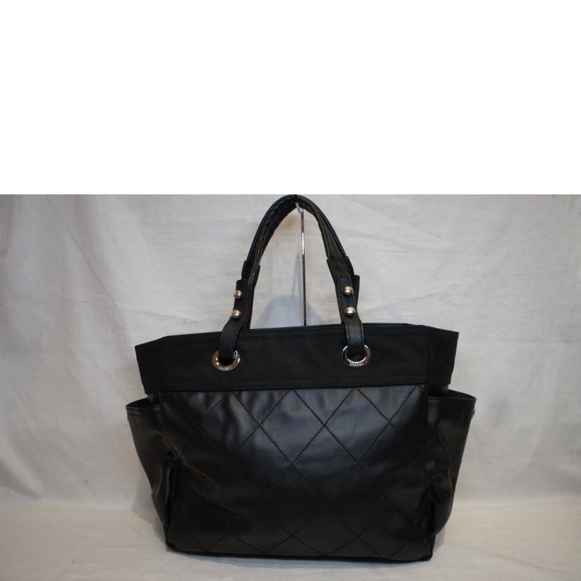 CHANEL シャネル/パリビアリッツトートGM／ブラックポーチ付//117*****/Aランク/92