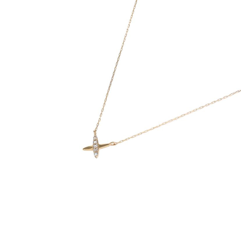 /　K18ダイヤネックレス0．01ct//Aランク/65