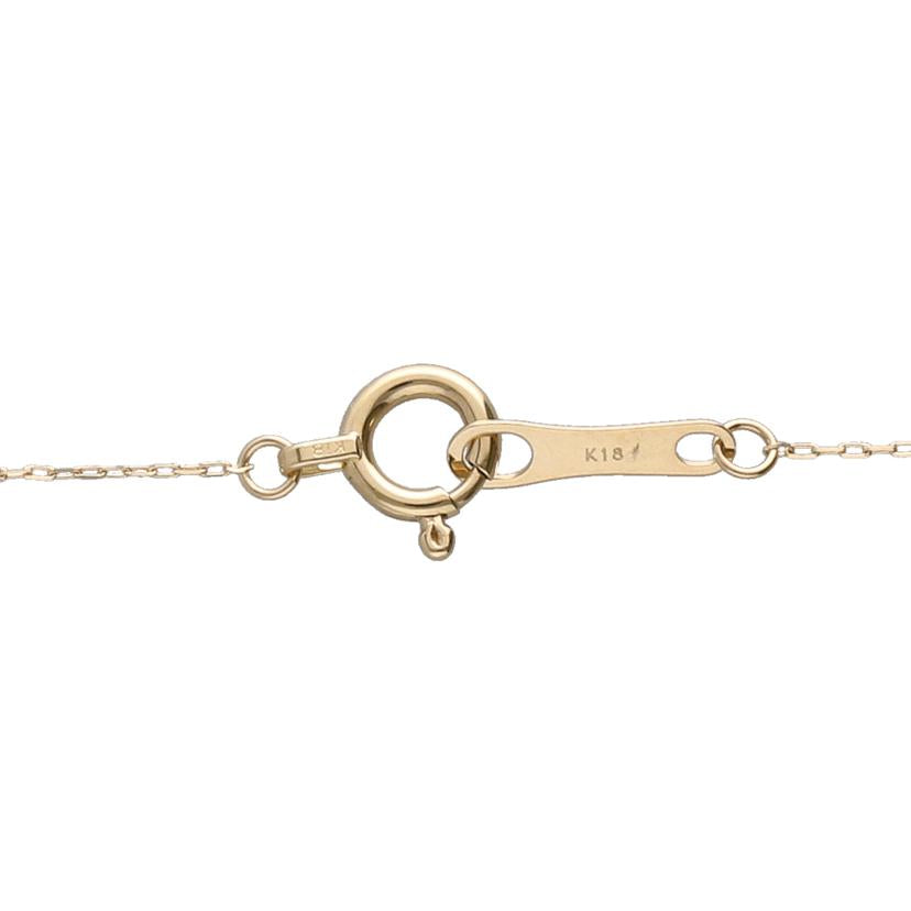 /　K18ダイヤネックレス0．01ct//Aランク/65