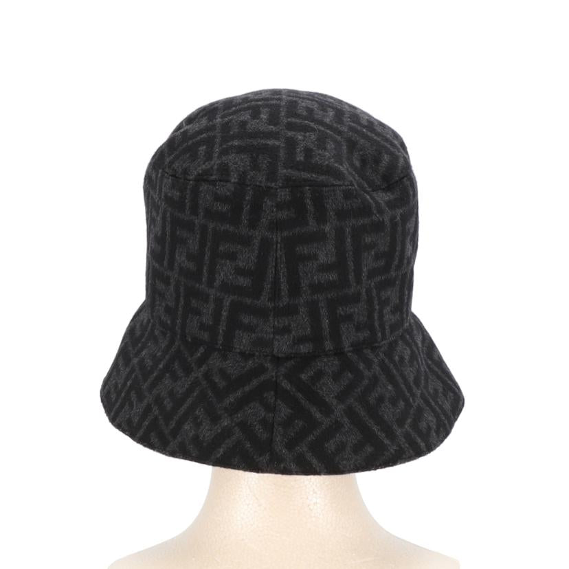 FENDI フェンディ/ズッカ柄ウールバケットハット／ブラック／約60cm/FXQ801 AH7K//Aランク/25