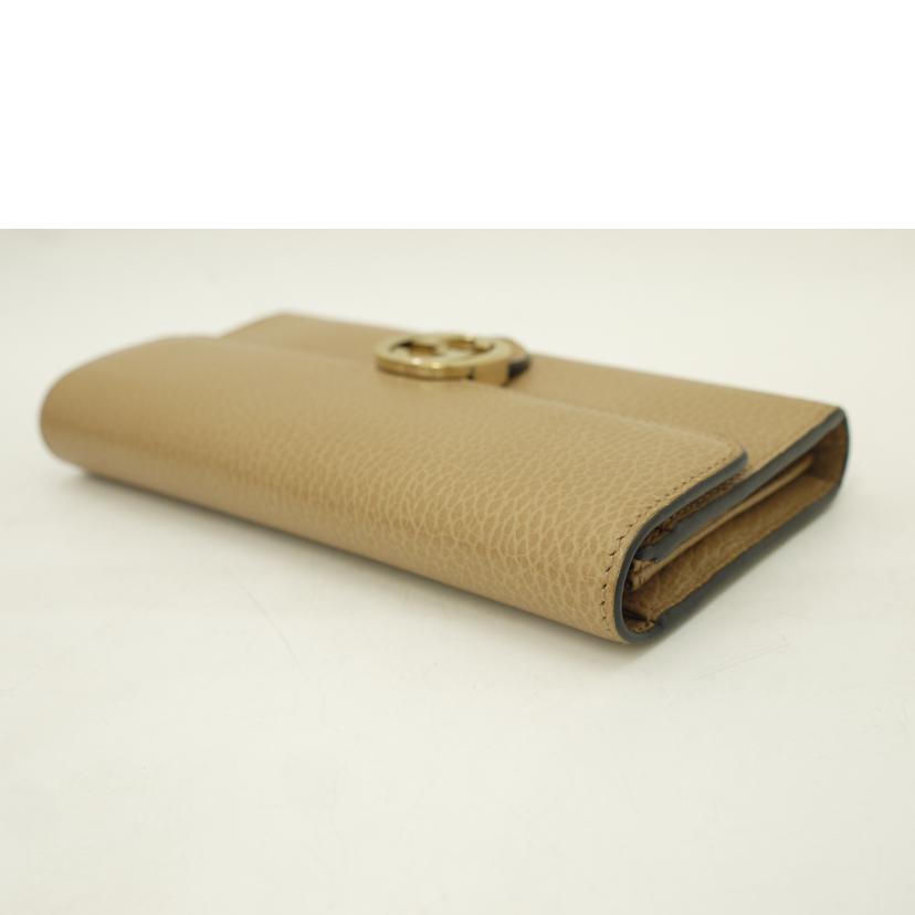 GUCCI グッチ/インターロッキングG二つ折り長財布／ブラウン/598166//525***/Aランク/69