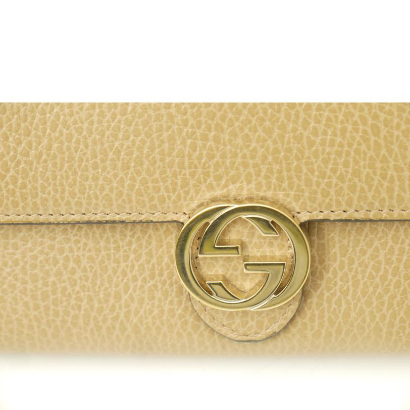 GUCCI グッチ/インターロッキングG二つ折り長財布／ブラウン/598166//525***/Aランク/69