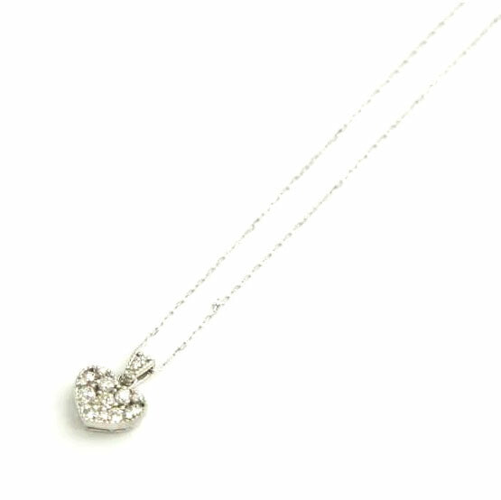 K18WGダイヤネックレス0．30ct//ABランク/64