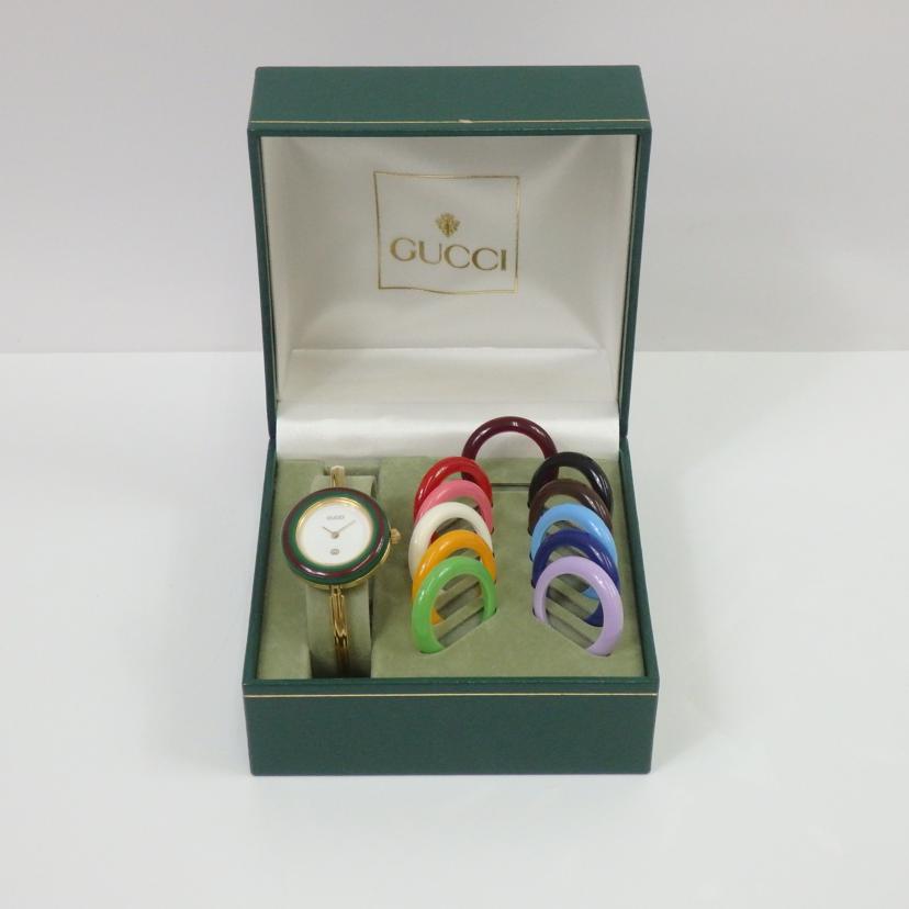 GUCCI グッチ/チェンジベゼルウォッチ/レディース/クオーツ/11/12//091****/ABランク/25