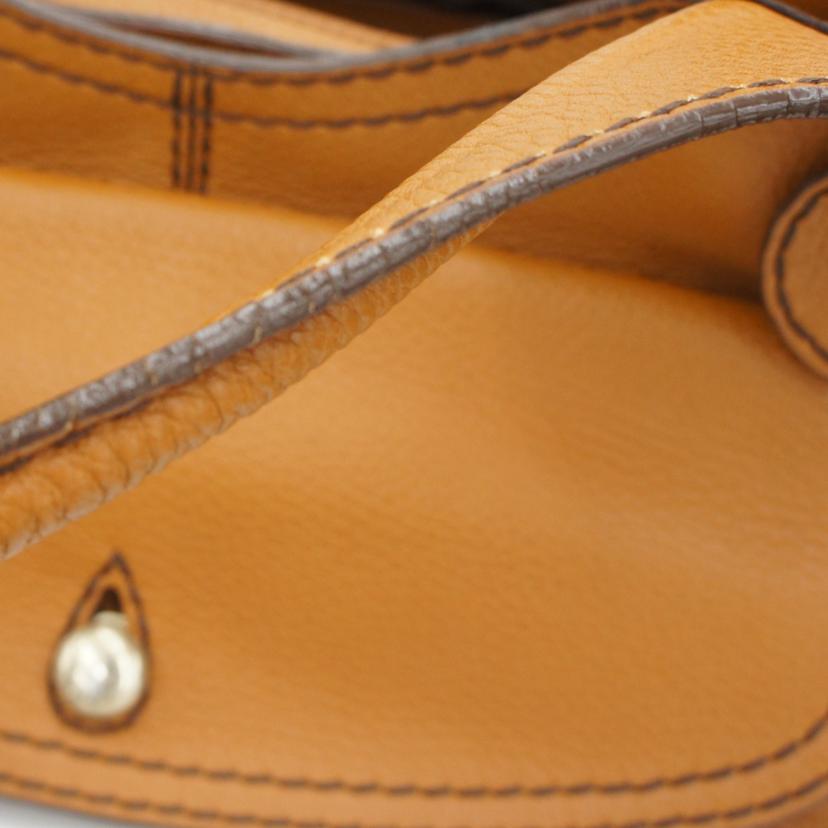 TODS トッズ/TODS　レザーハンド／キャメル//ABランク/75