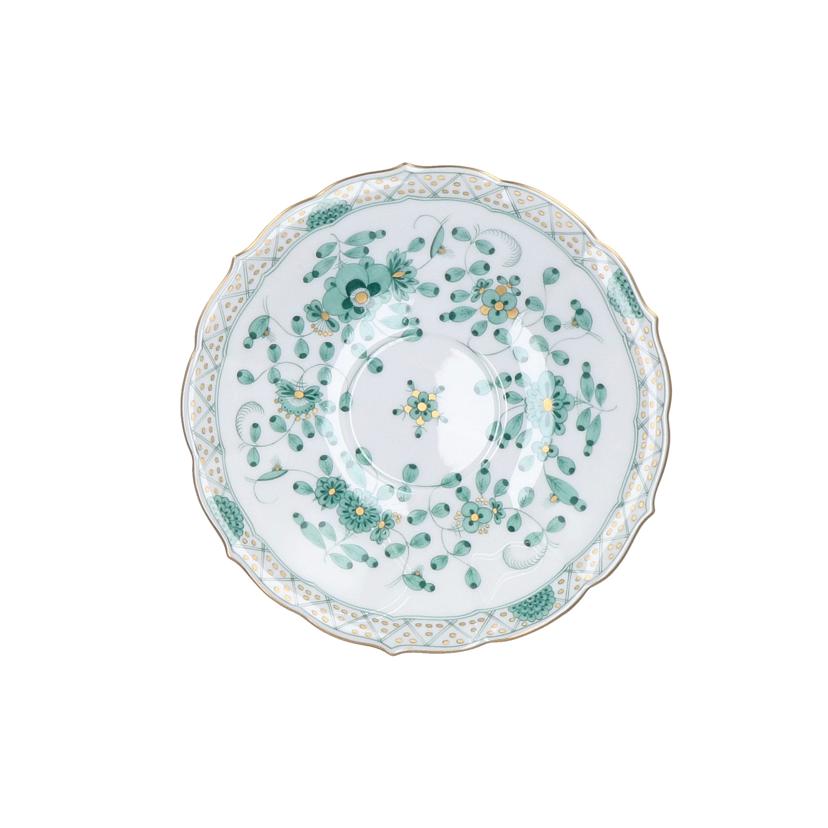 マイセン/インドの華　リッチグリーン1客//Aランク/19