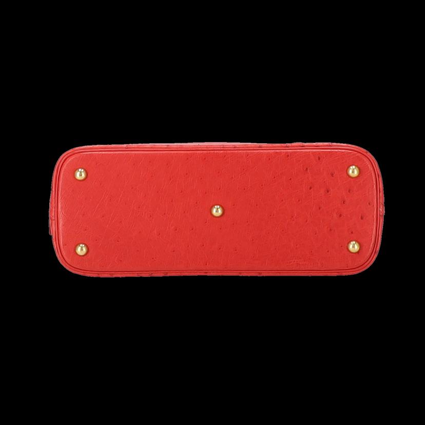 HERMES　 エルメス/ボリード31／オーストリッチ／ルージュヴィフ//□G/Aランク/75