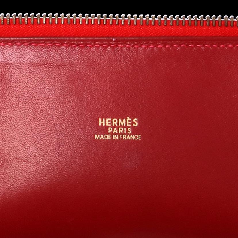 HERMES　 エルメス/ボリード31／オーストリッチ／ルージュヴィフ//□G/Aランク/75