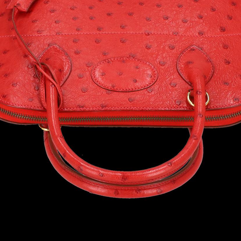 HERMES　 エルメス/ボリード31／オーストリッチ／ルージュヴィフ//□G/Aランク/75