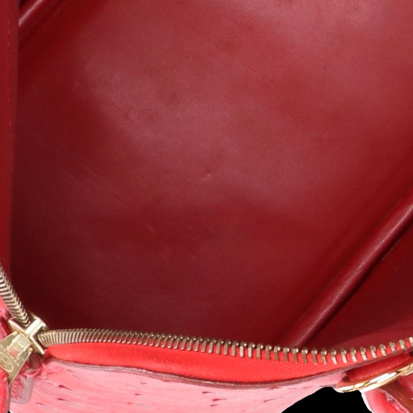 HERMES　 エルメス/ボリード31／オーストリッチ／ルージュヴィフ//□G/Aランク/75