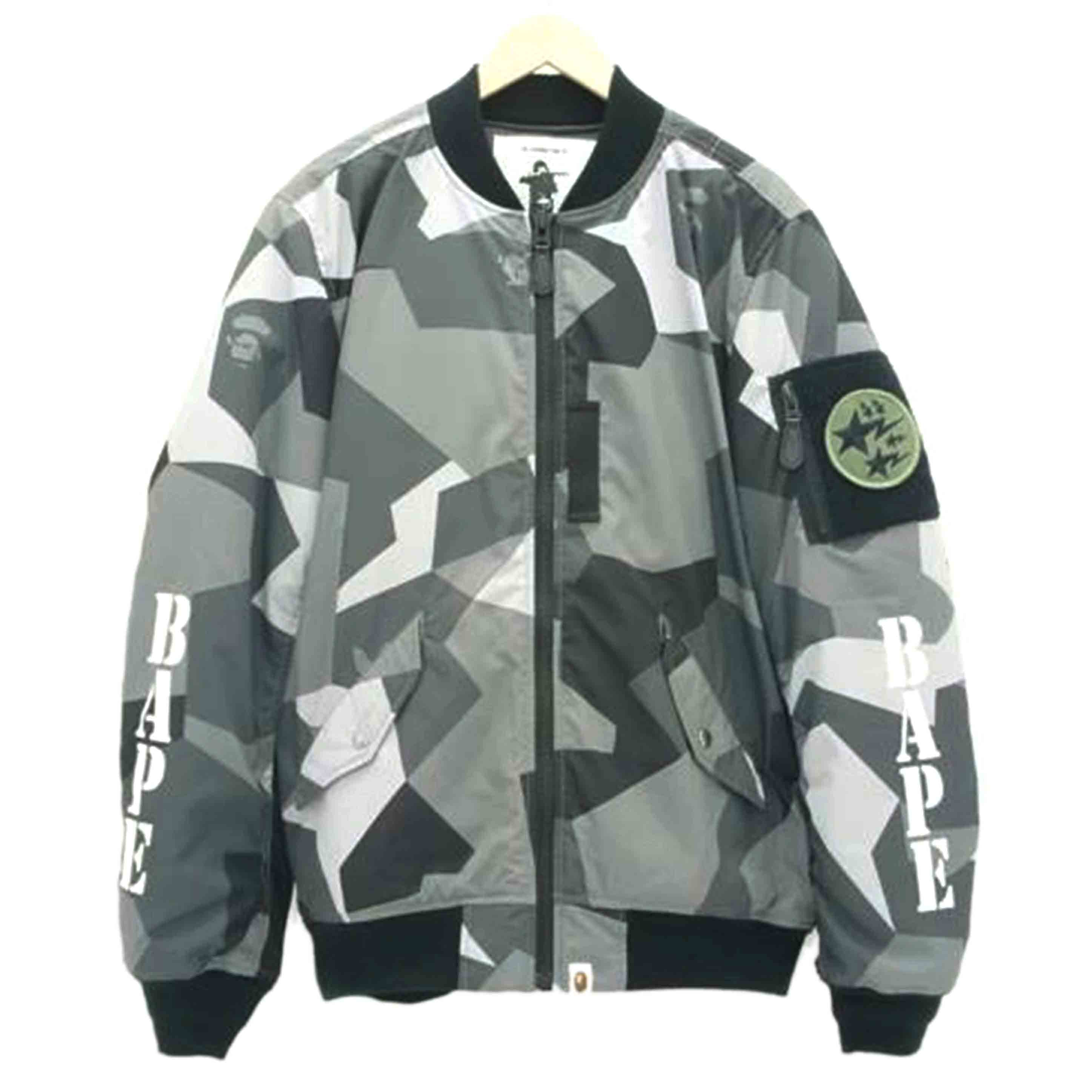 A　BATHING　APE ア ベイシング エイプ/カモフラ柄MA－1/001LJE801011X//Aランク/69