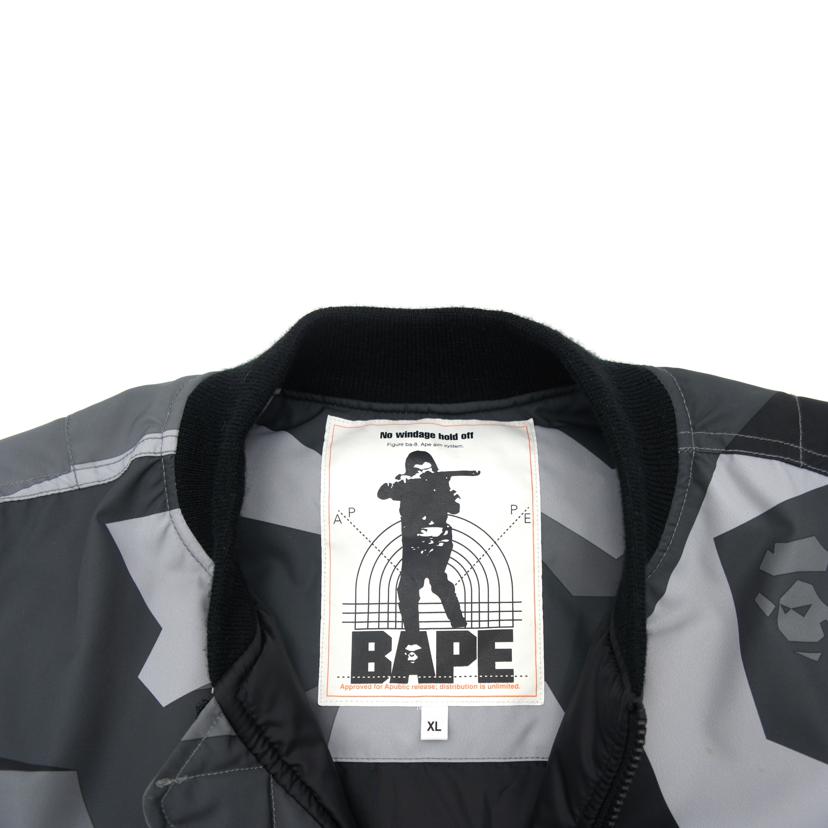 A　BATHING　APE ア ベイシング エイプ/カモフラ柄MA－1/001LJE801011X//Aランク/69