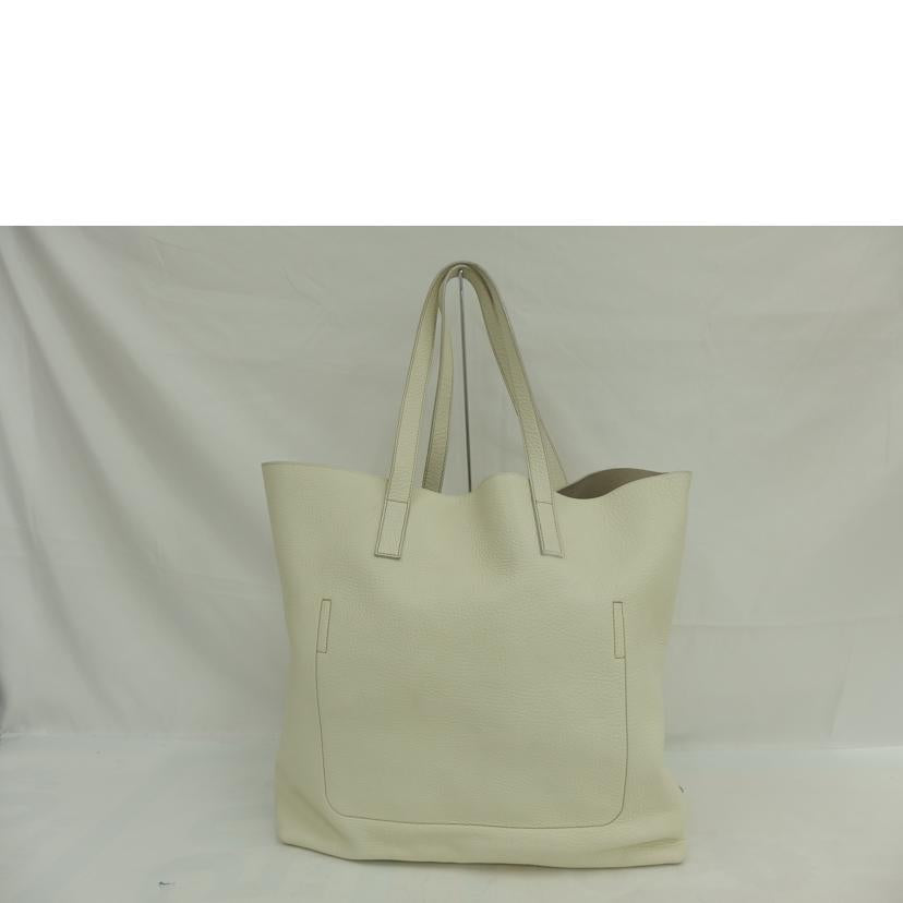 PRADA ﾌﾟﾗﾀﾞ/レザーラージトート／白/9264821156761//Bランク/82